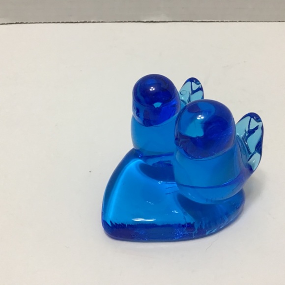 Bluebird of Happiness Leo Ward 1989 Double Birds on Heart Base Terra Studios - Picture 4 of 7